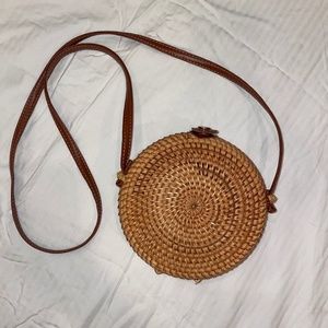 Wicker Circle Purse